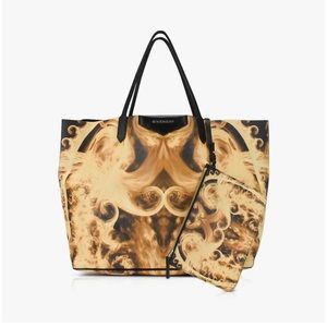 PreLoved Authentic Givenchy Flame Print Coated Canvas Antigona Shopping Tote.
